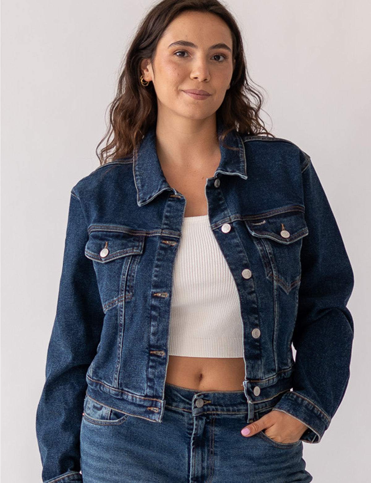DENIM JACKET - DARK BLUE