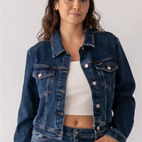 DENIM JACKET - DARK BLUE