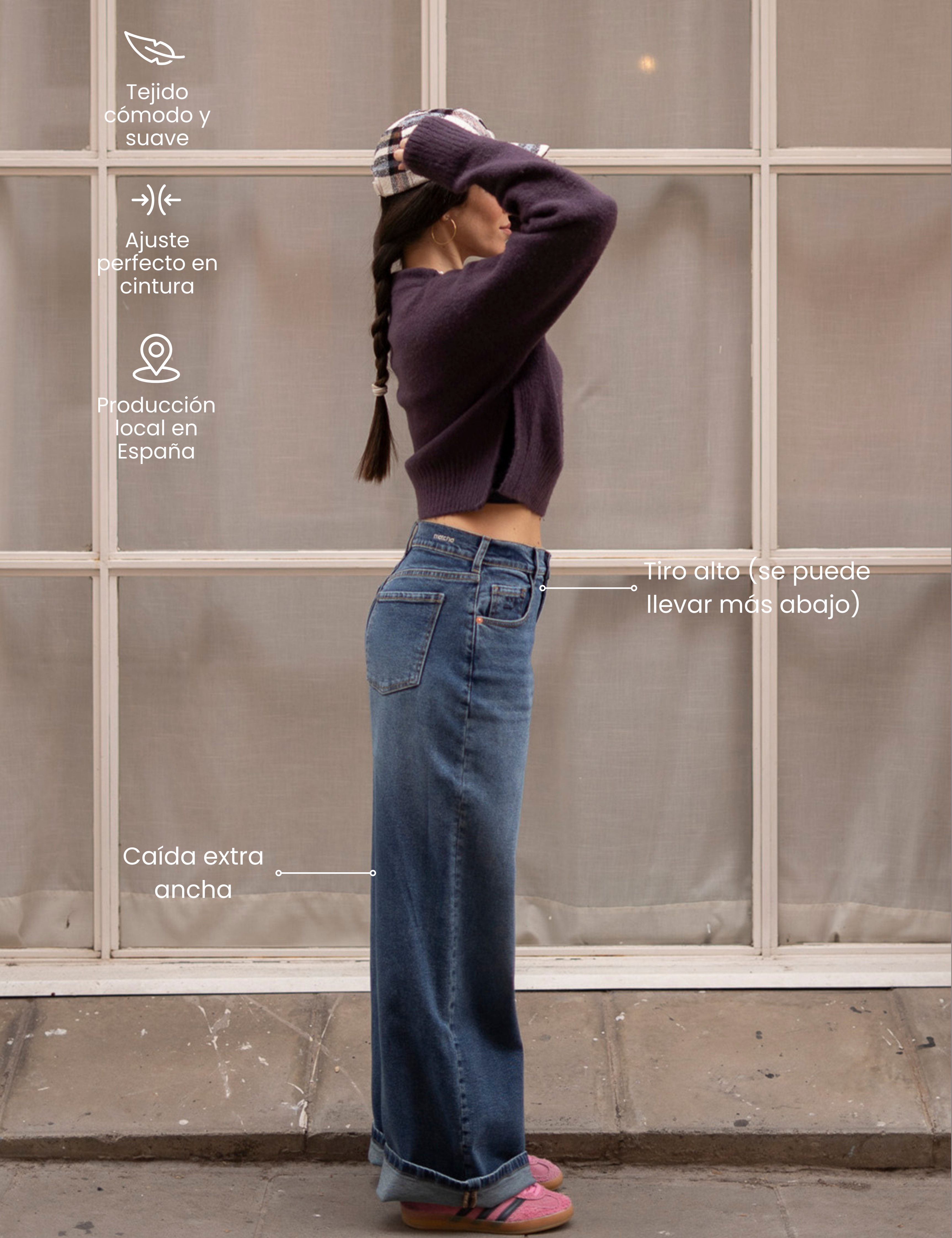 BAGGY HIGH RISE - DARK BLUE