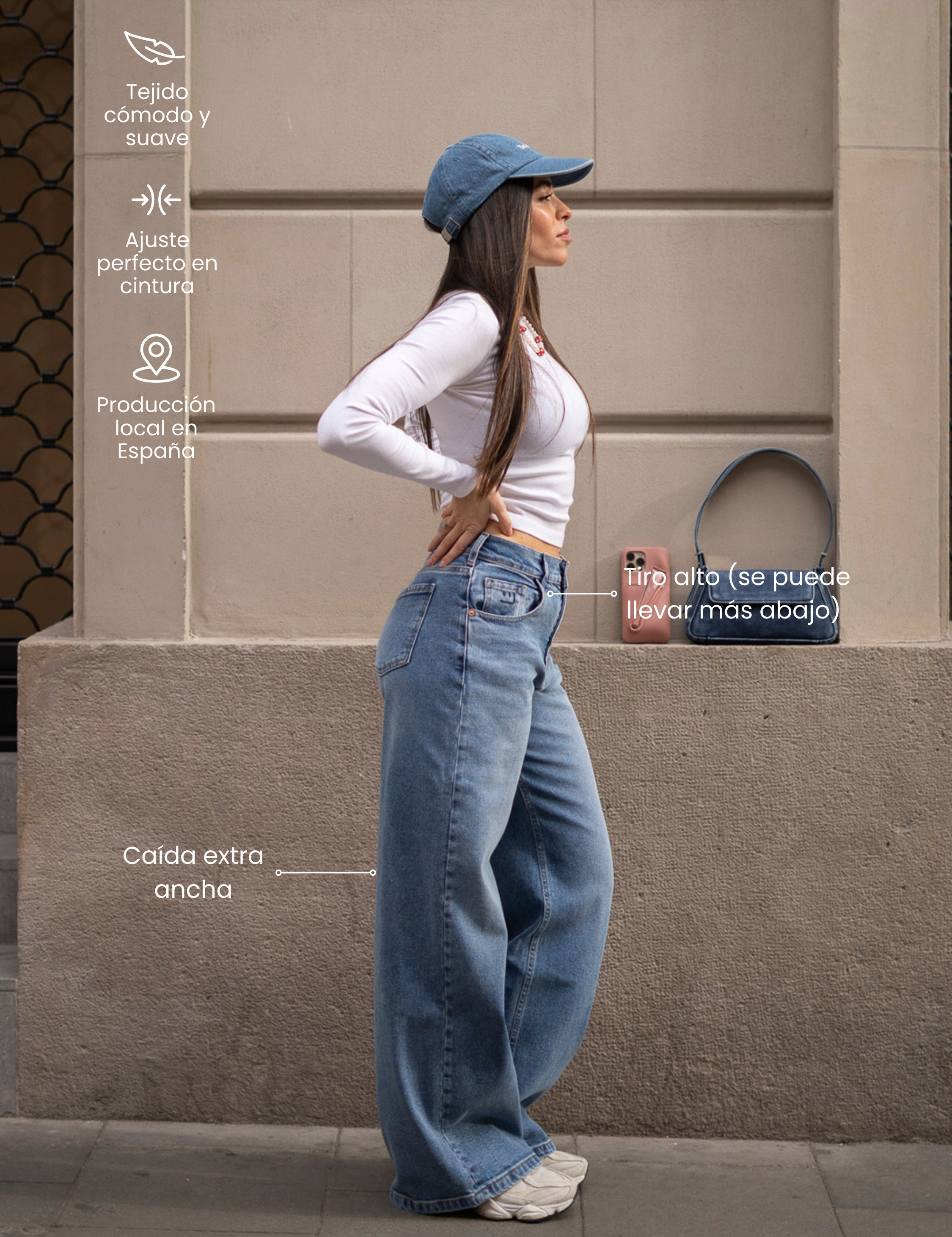 BAGGY HIGH RISE - LIGHT BLUE