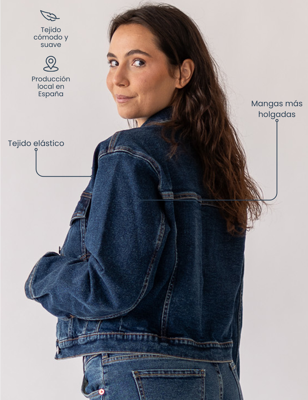 DENIM JACKET - DARK BLUE