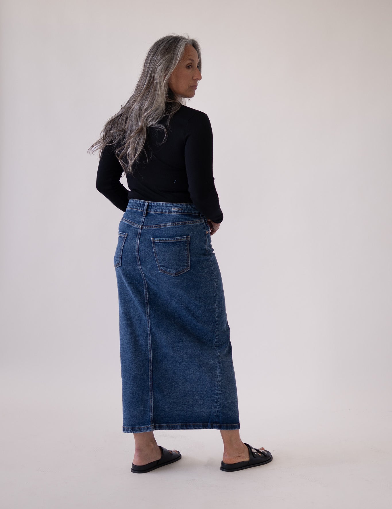LONG SKIRT - DARK BLUE