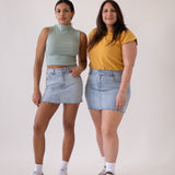 MINI SKIRT - WHITE BLUE