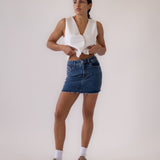 MINI SKIRT - DARK BLUE