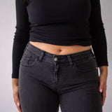 FLARE MID RISE - GREY