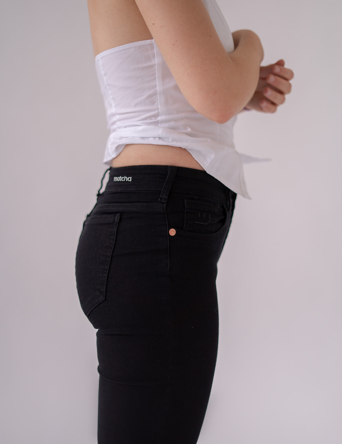 SKINNY MID RISE - BLACK
