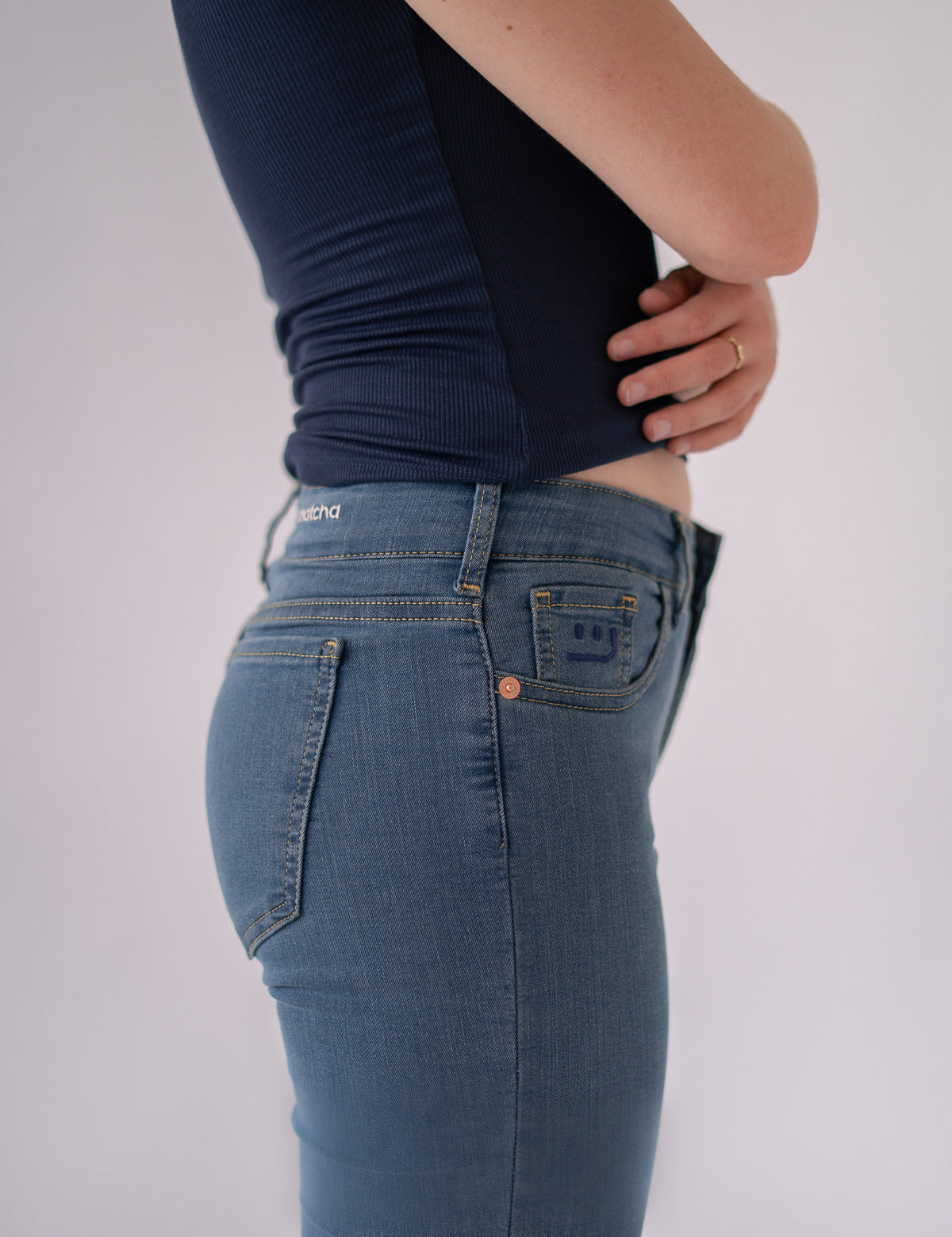 SKINNY MID RISE - LIGHT BLUE