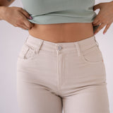 WIDELEG HIGH RISE - BEIGE