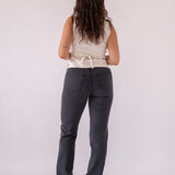 WIDELEG HIGH RISE - GREY