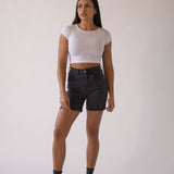 SHORTS HIGH RISE - GREY