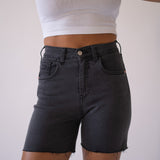 SHORTS HIGH RISE - GREY