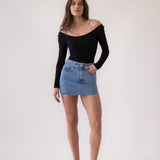 MINI SKIRT - LIGHT BLUE