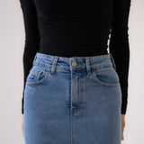 MINI SKIRT - LIGHT BLUE