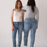 MOM MID RISE - LIGHT BLUE