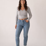 MOM MID RISE - LIGHT BLUE