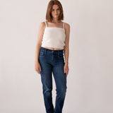 MOM MID RISE - DARK BLUE