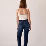 MOM MID RISE - DARK BLUE
