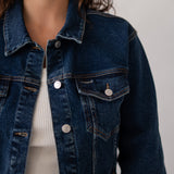 DENIM JACKET - DARK BLUE