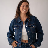 DENIM JACKET - DARK BLUE