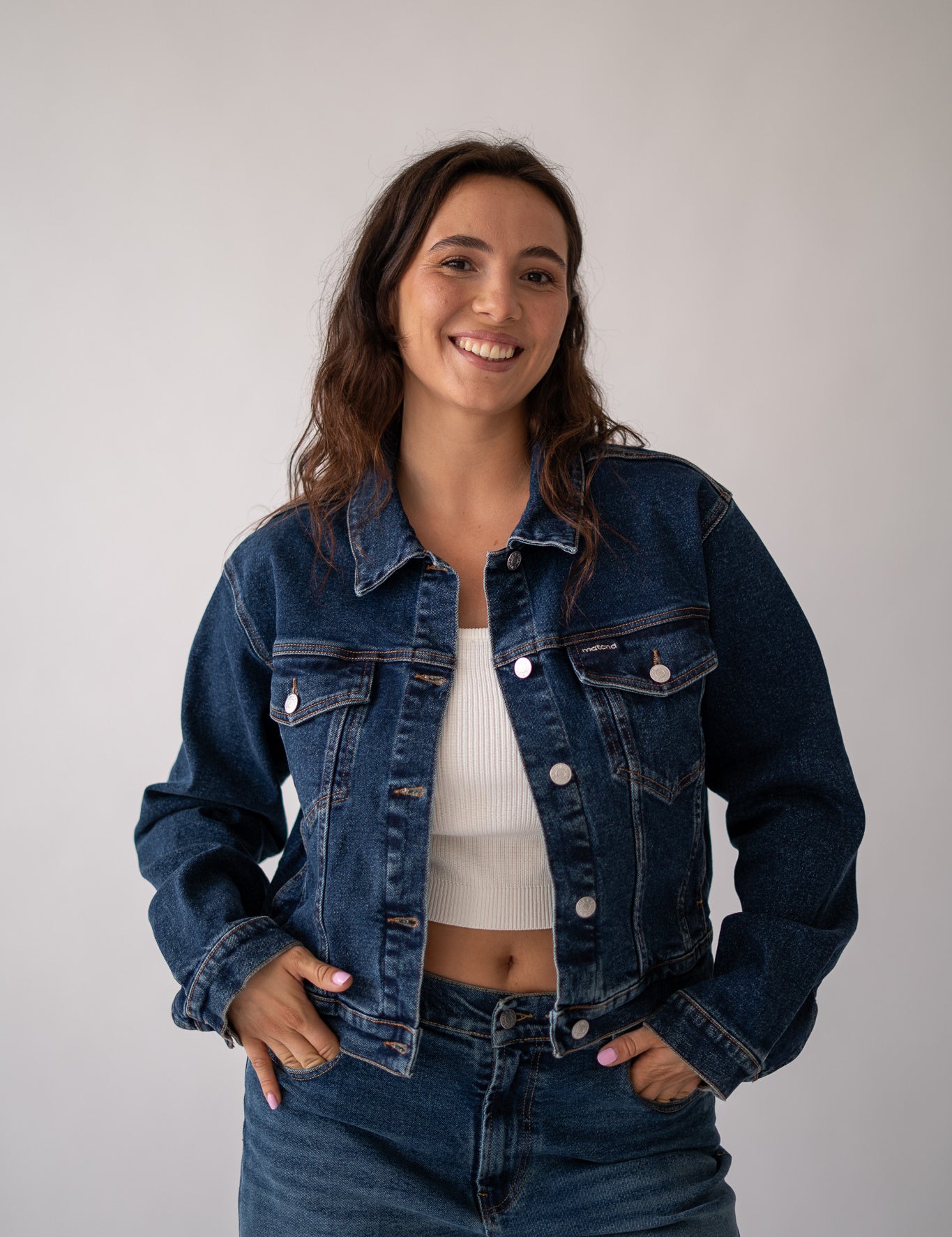 DENIM JACKET - DARK BLUE