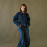 DENIM JACKET - DARK BLUE