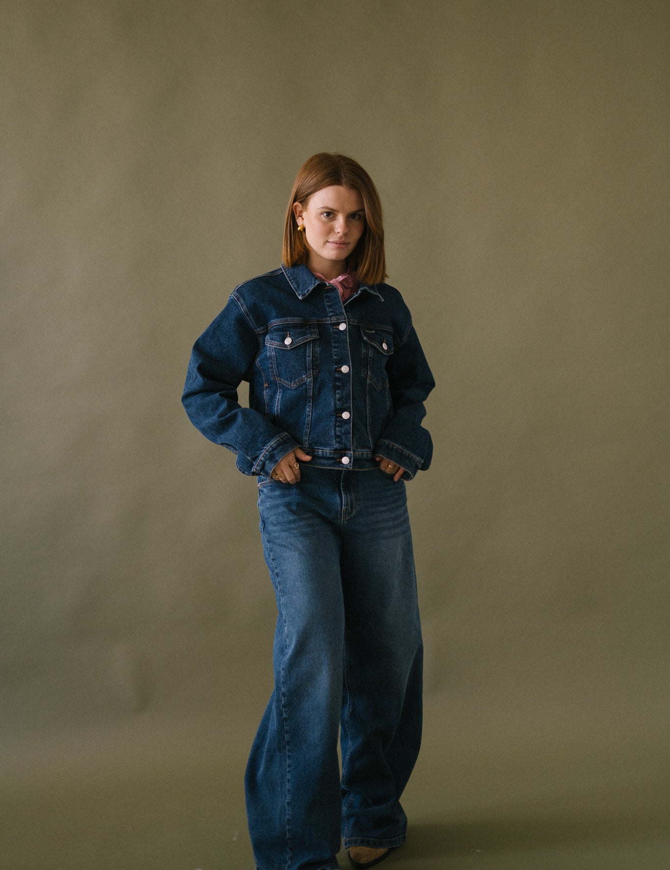DENIM JACKET - DARK BLUE