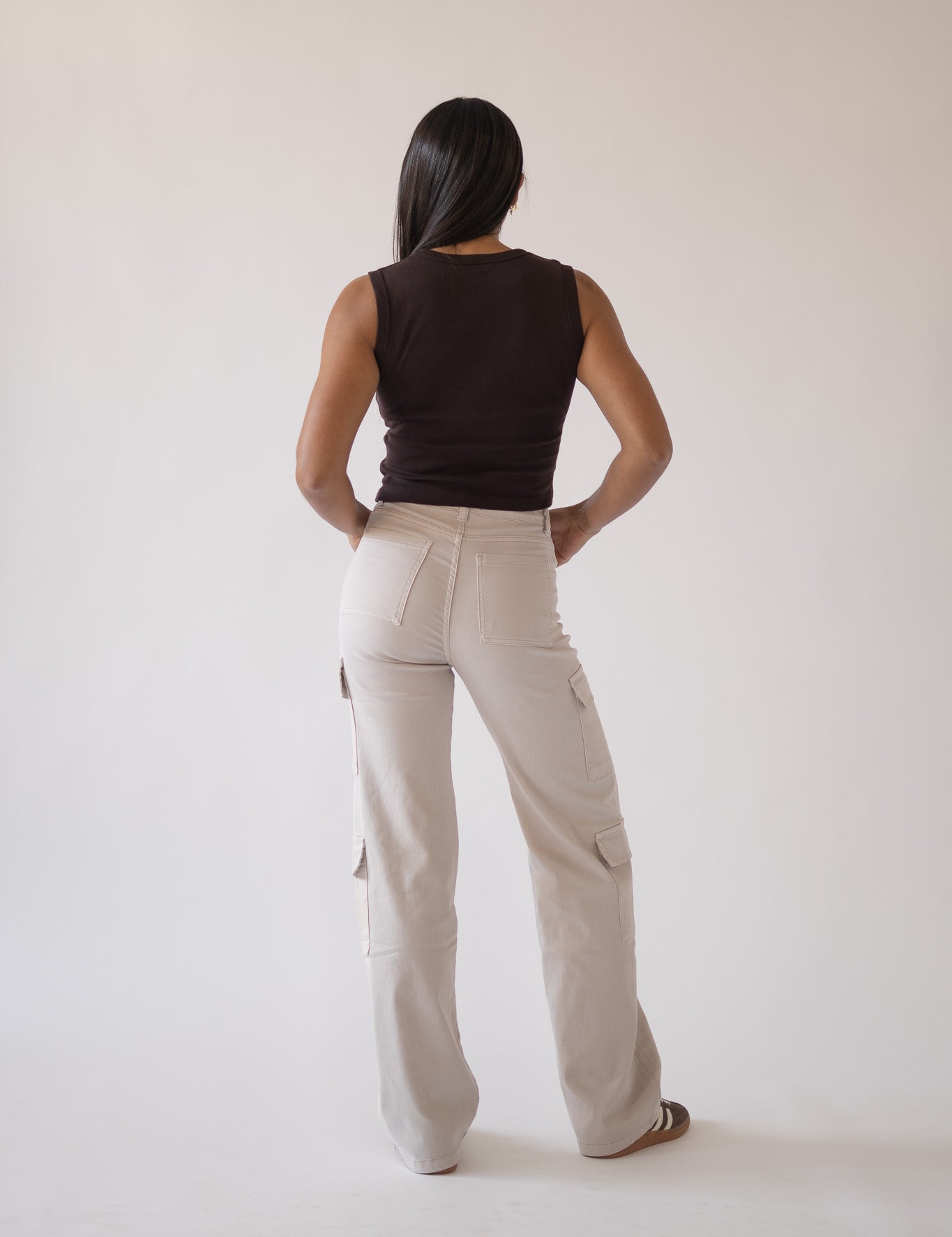 CARGO HIGH RISE - BEIGE