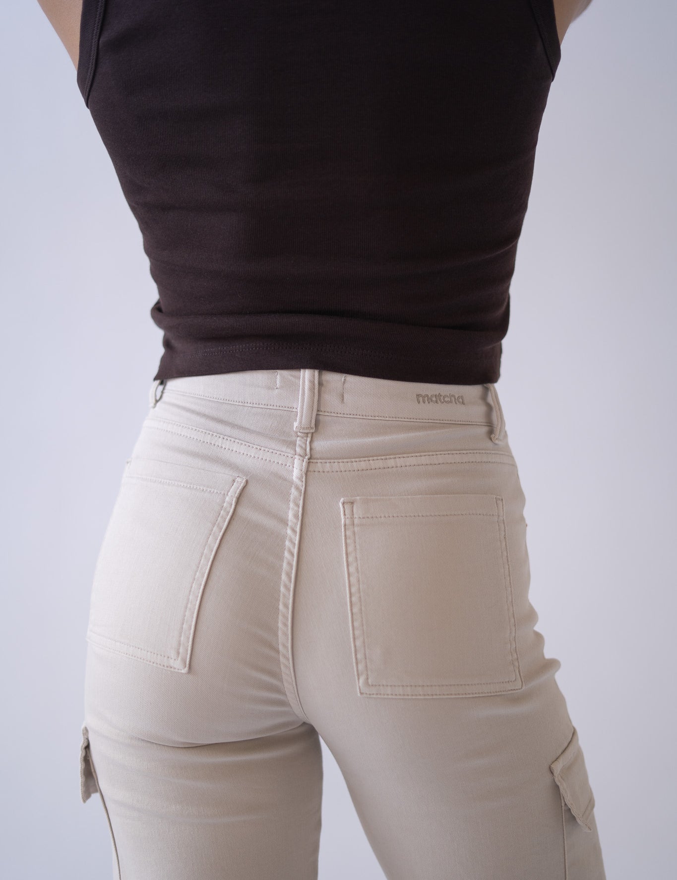 CARGO HIGH RISE - BEIGE