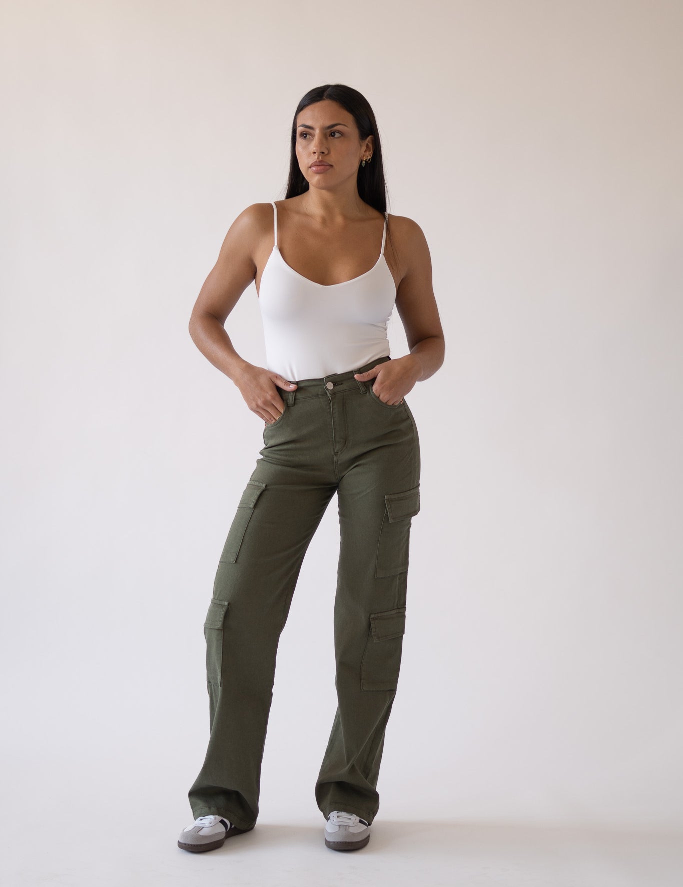 CARGO HIGH RISE - KHAKI