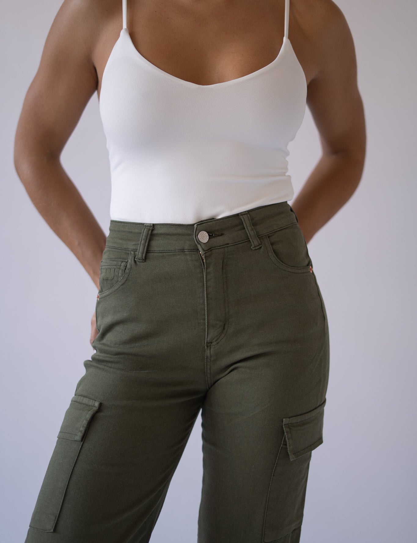 CARGO HIGH RISE - KHAKI