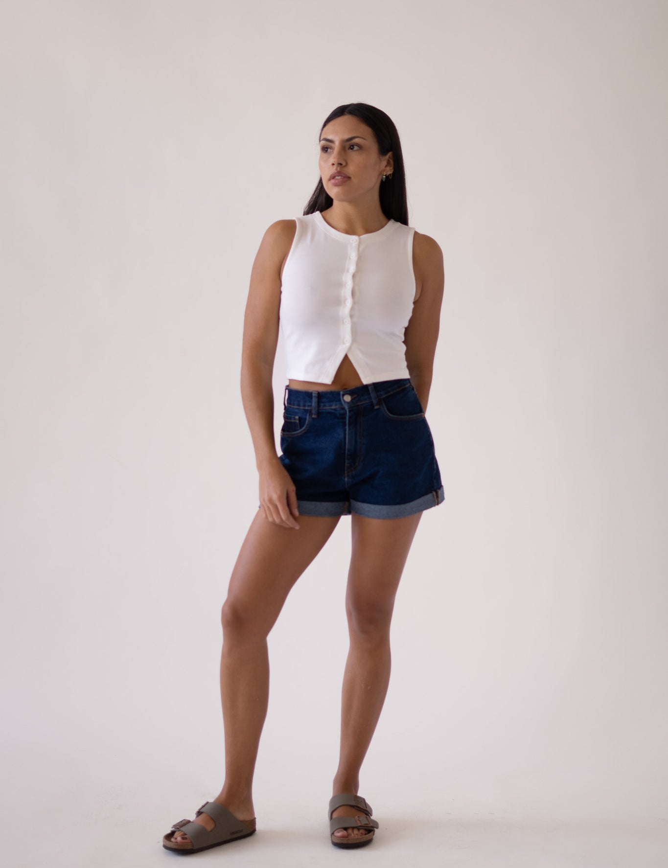 SHORTS ROLL UP - DARK BLUE