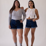 SHORTS ROLL UP - DARK BLUE