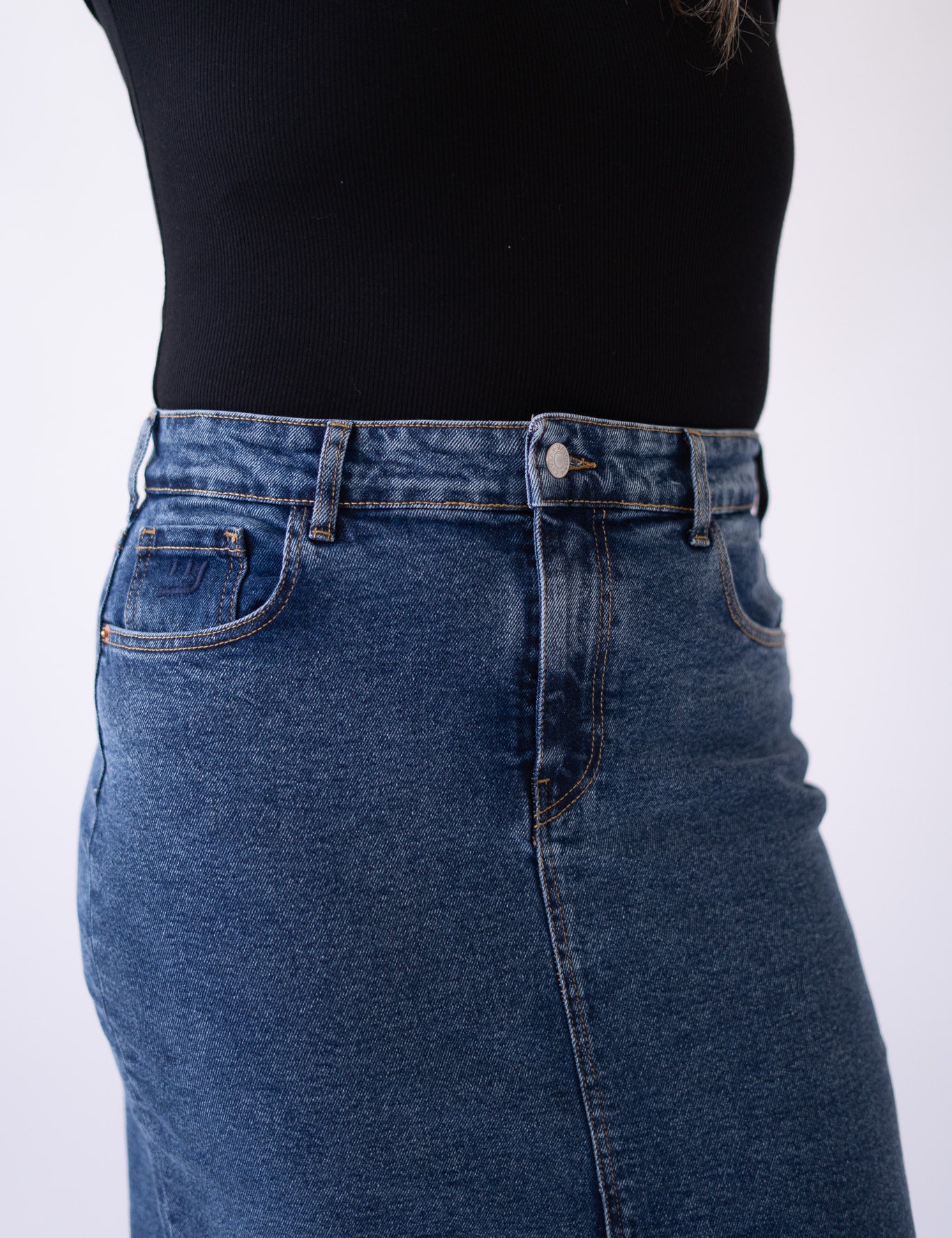LONG SKIRT - DARK BLUE