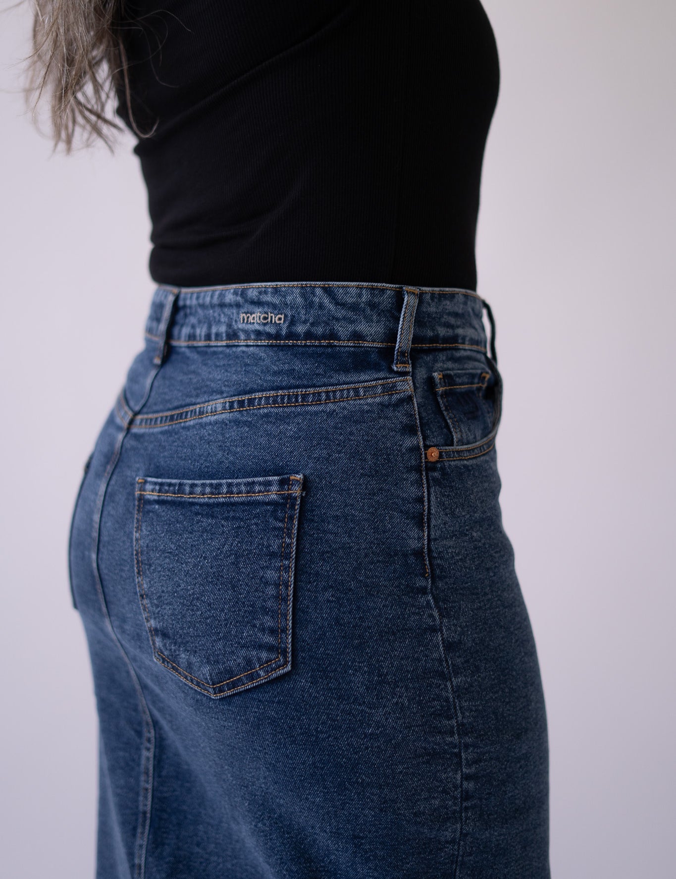 LONG SKIRT - DARK BLUE