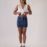 MINI SKIRT - DARK BLUE