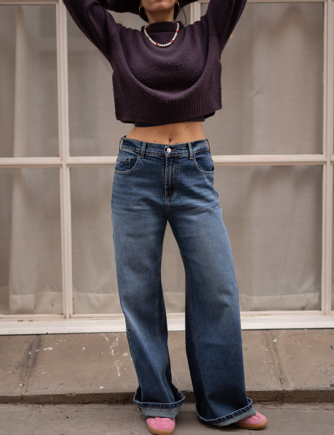 BAGGY HIGH RISE - DARK BLUE