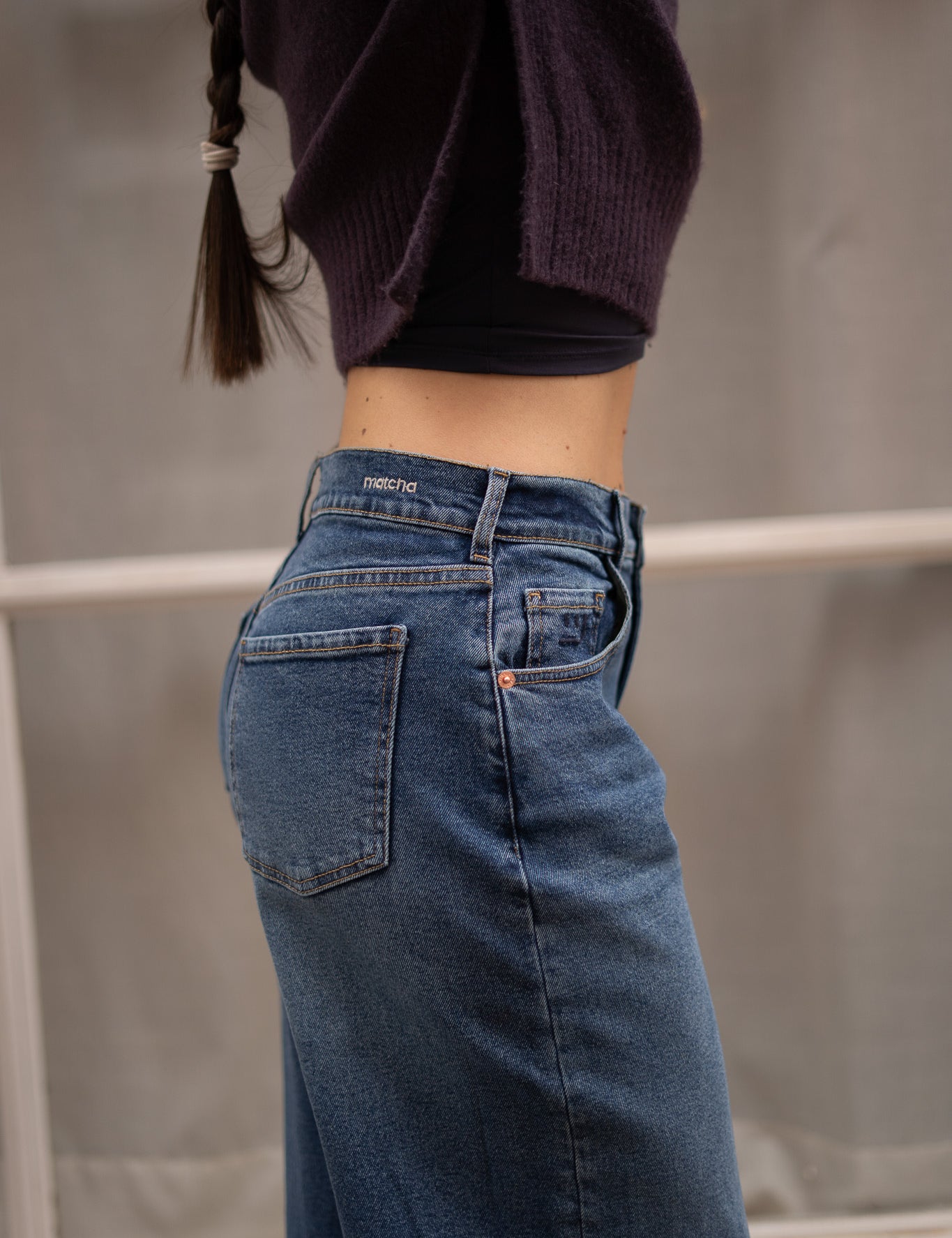 BAGGY HIGH RISE - DARK BLUE