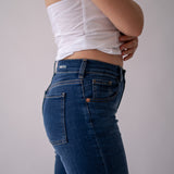 WIDELEG MID RISE - DARK BLUE