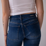 WIDELEG MID RISE - DARK BLUE