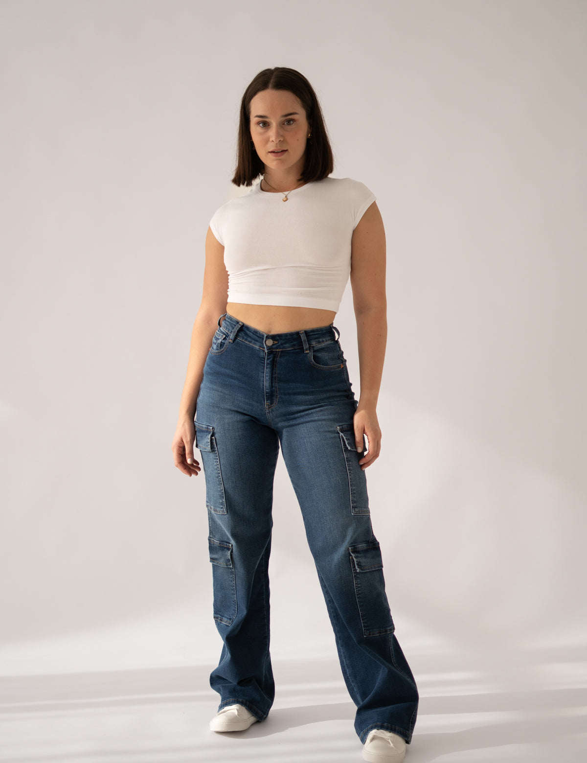 CARGO HIGH RISE - DARK BLUE