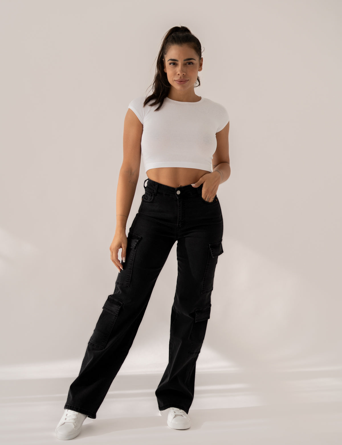 CARGO HIGH RISE - BLACK