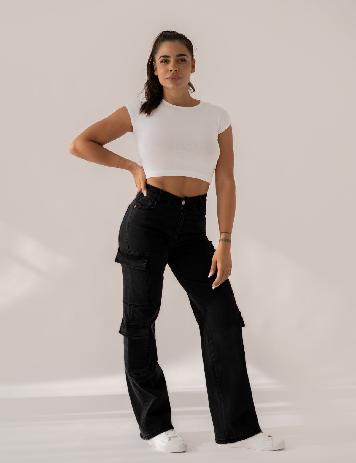 CARGO HIGH RISE - BLACK