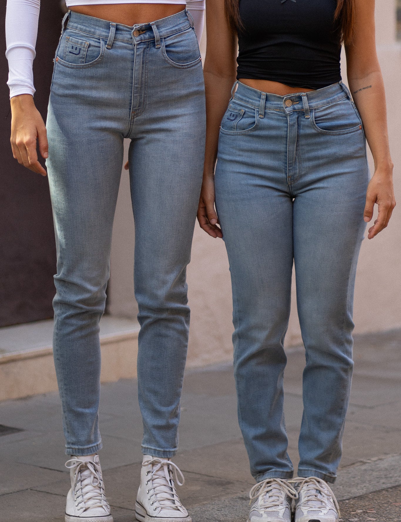 MOM TALL HIGH RISE - LIGHT BLUE