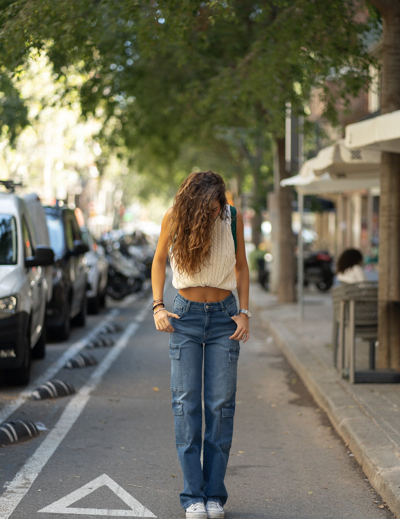CARGO TALL HIGH RISE - DARK BLUE