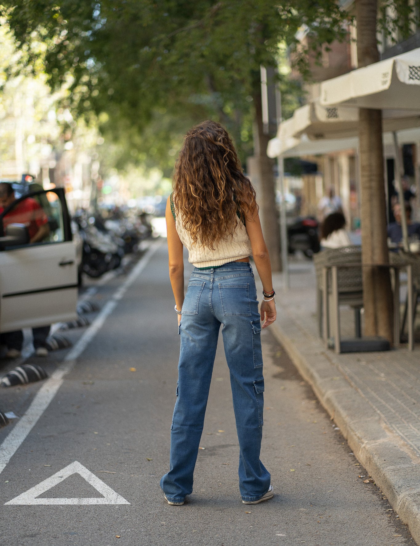 CARGO TALL HIGH RISE - DARK BLUE