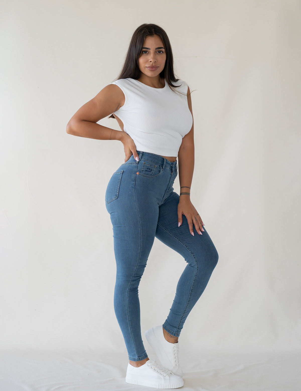 SKINNY HIGH RISE - LIGHT BLUE