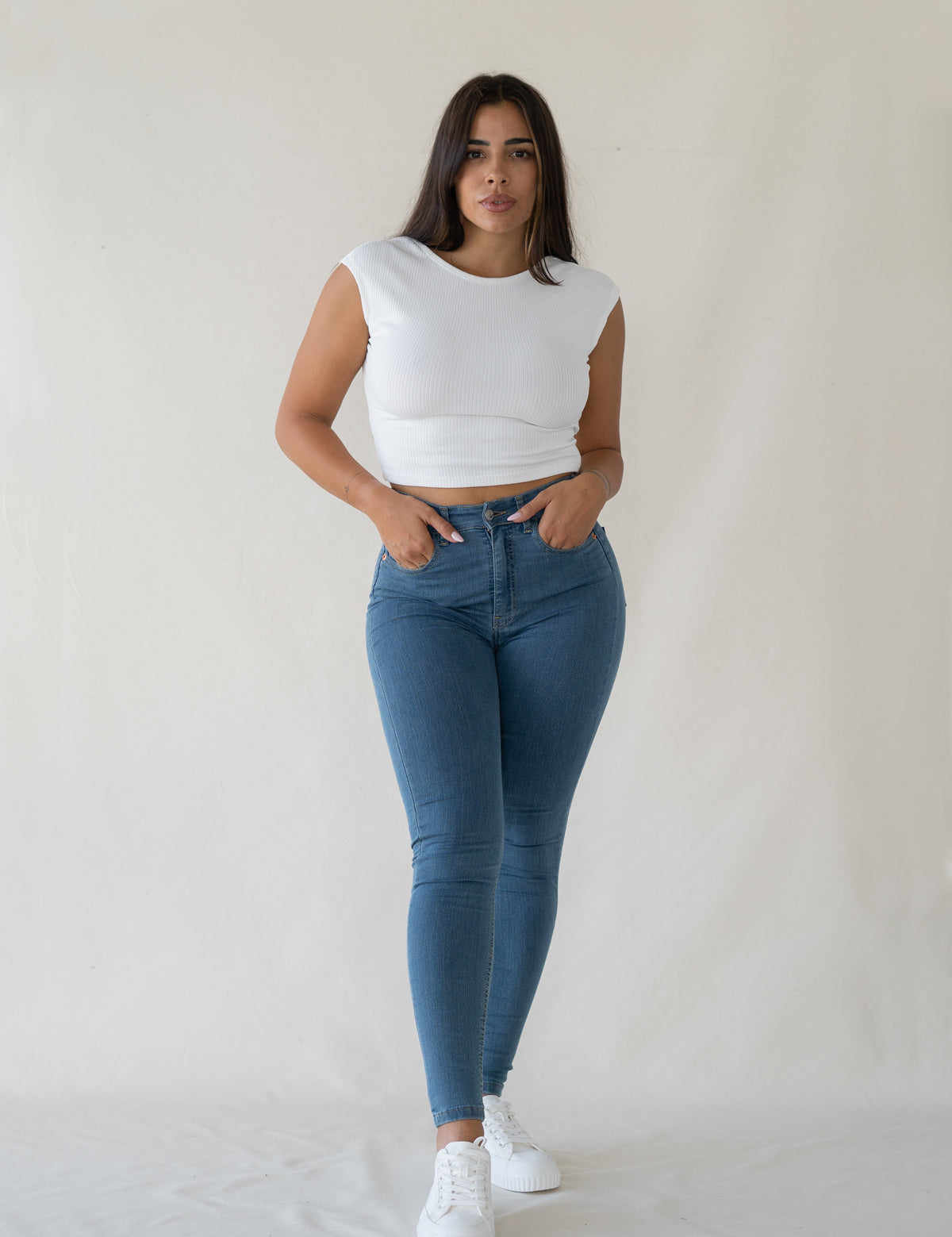 SKINNY HIGH RISE - LIGHT BLUE