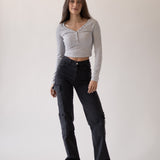 CARGO TALL HIGH RISE - GREY
