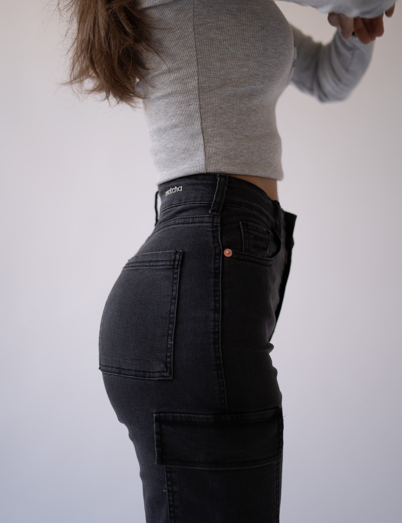 CARGO TALL HIGH RISE - GREY