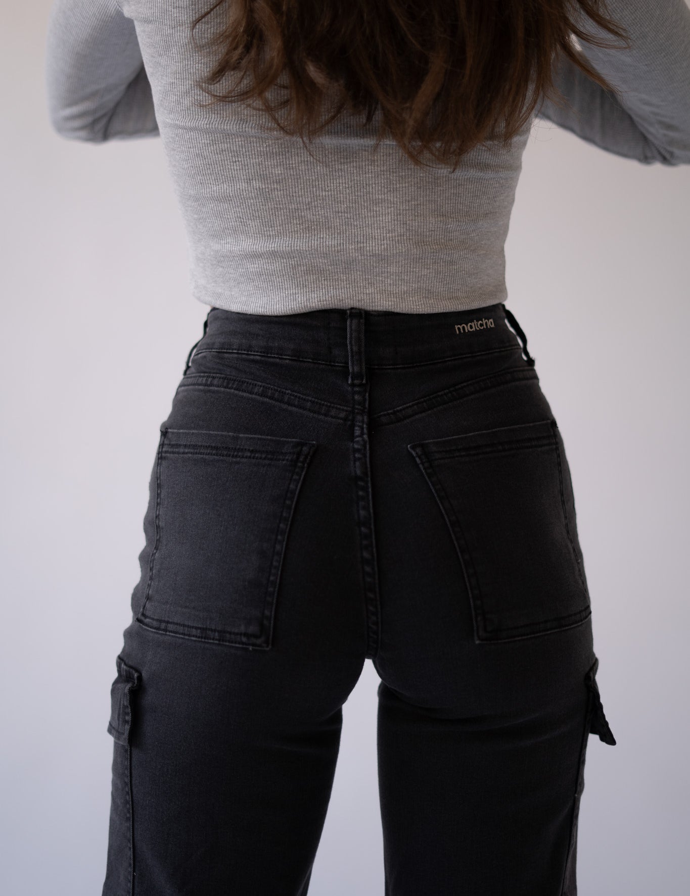CARGO TALL HIGH RISE - GREY